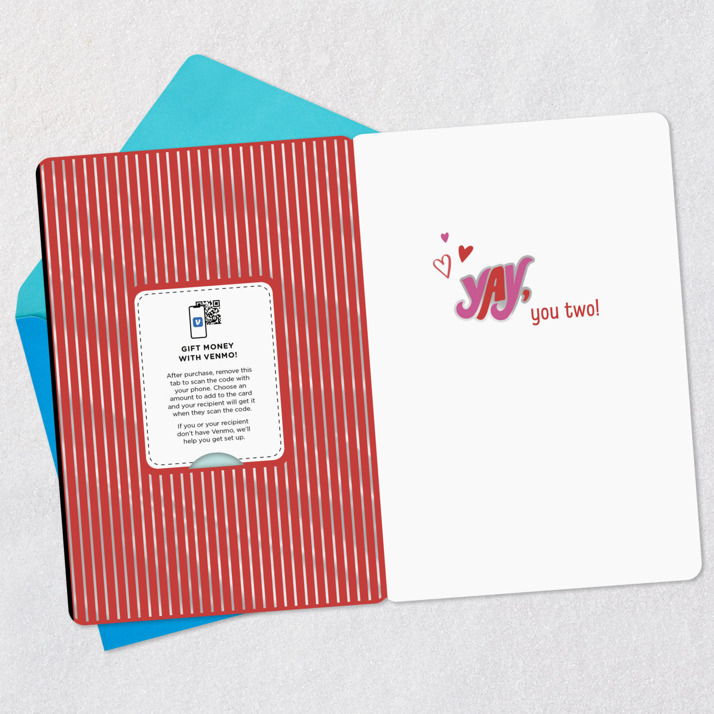 Yay Love Venmo Wedding Card, , large image number 3