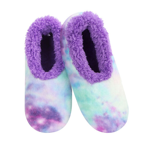 snoozies! Purple Cotton Candy Women's Slippers, 