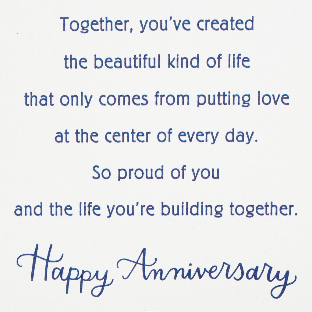 Paisley Anniversary Card For Daughter And Son In Law Greeting