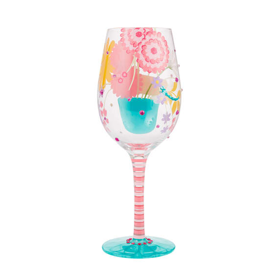 Lolita Best Mom Ever Handpainted Wine Glass, 15 oz., , large image number 2