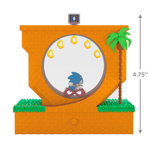Sonic the Hedgehog™ Sonic Collecting Rings Ornament With Light, Sound and Motion, , large image number 3