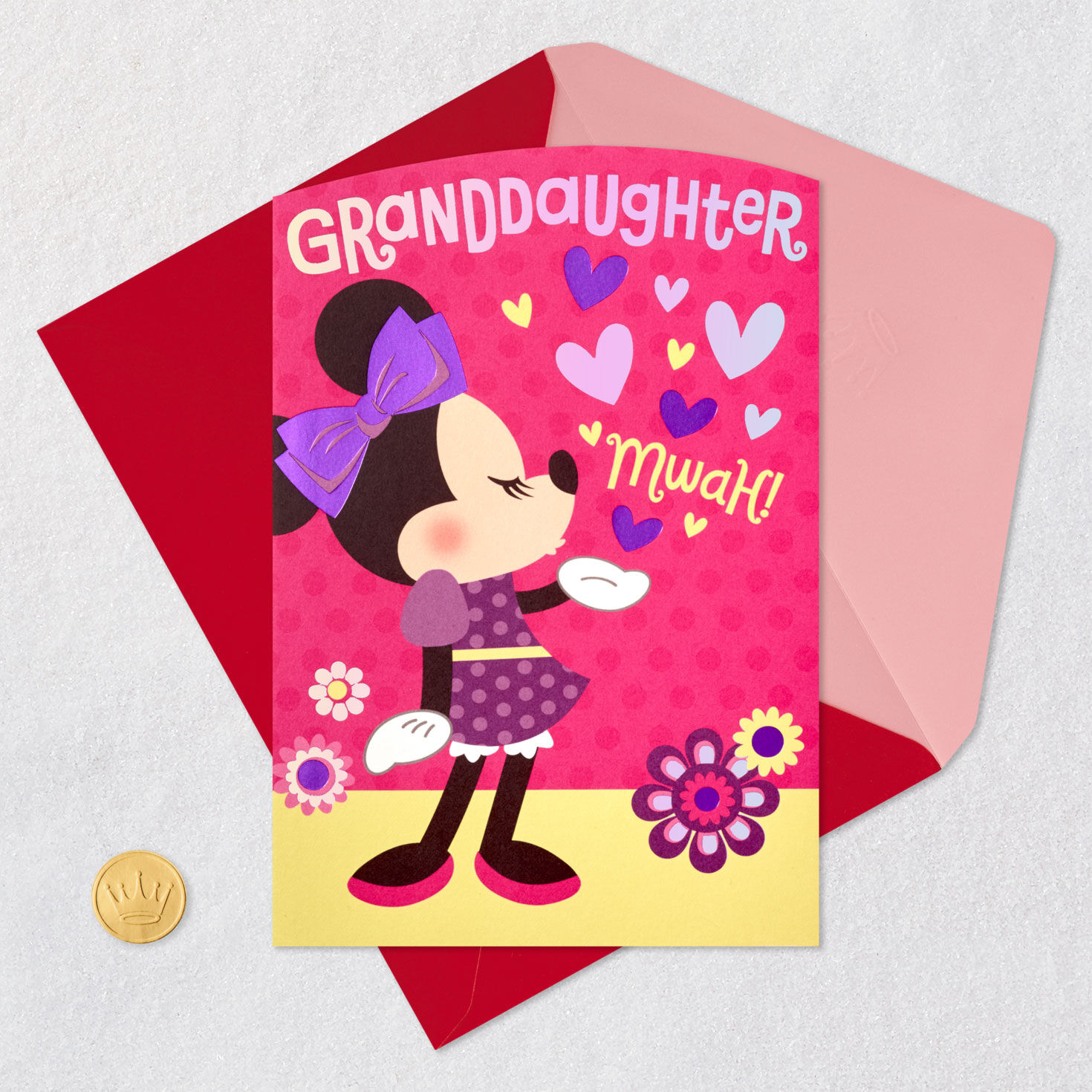 Disney Minnie Mouse Granddaughter Valentine's Day Card  image number 5