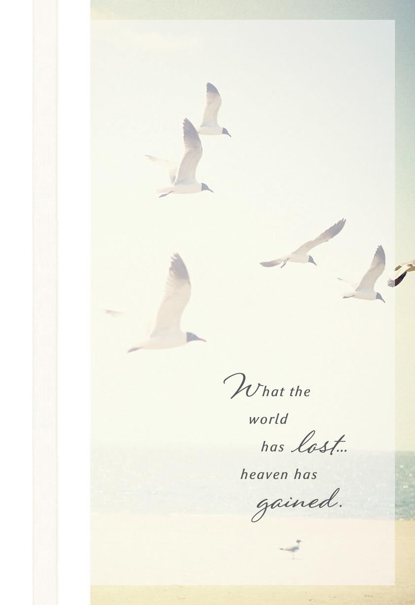 Birds in Flight Sympathy Card