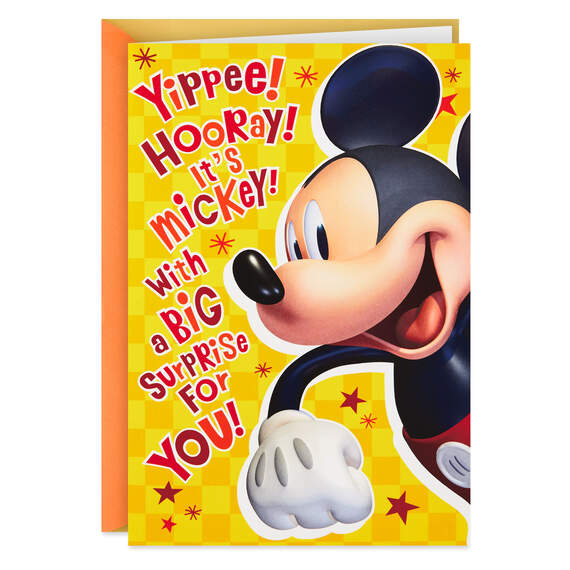Disney Mickey Mouse Hot Dog Musical Birthday Card, , large image number 1