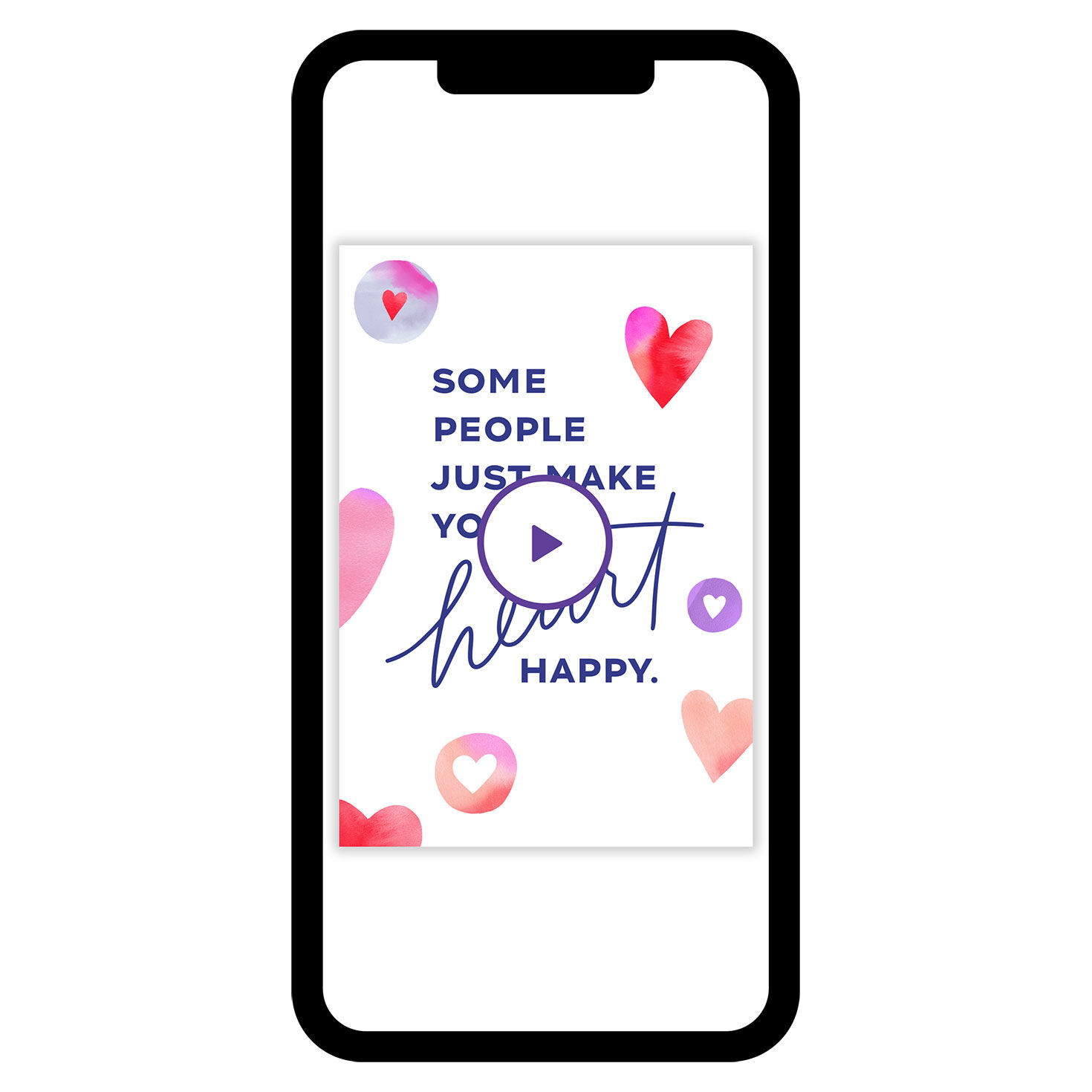 You Make Hearts Happy Custom Valentine's Day eCard