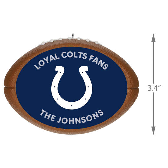 NFL Football Indianapolis Colts Text Personalized Ornament, , large image number 3