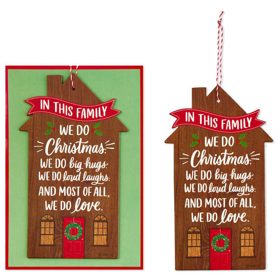 This Family Does Love Romantic Christmas Card With Decoration, , large image number 5