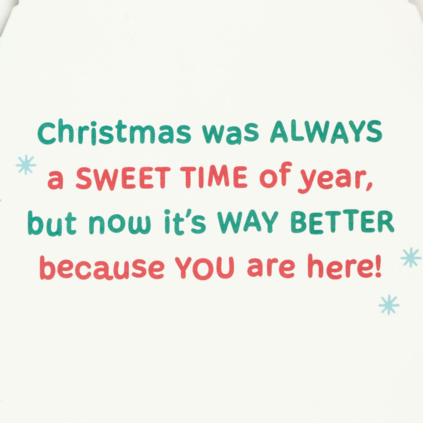 Baby's First Christmas Penguin Greeting Card Sentiment image number 2