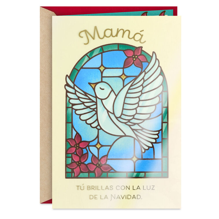Love How You Live Your Life With Jesus Religious Spanish-Language Christmas Card for Mom