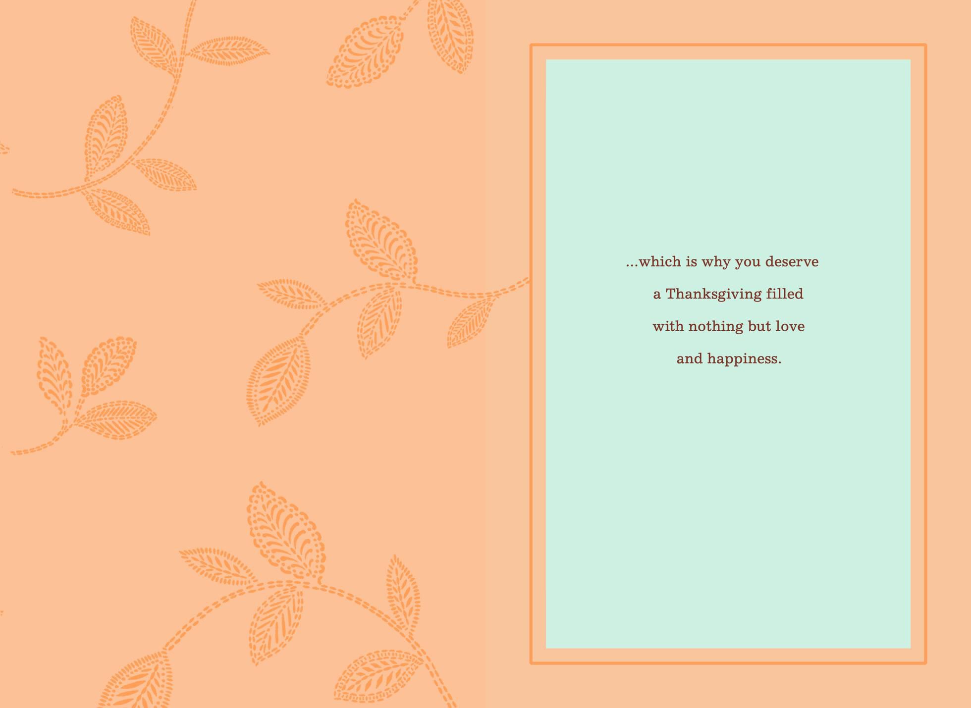 Happy and Grateful Thanksgiving Card for Mom