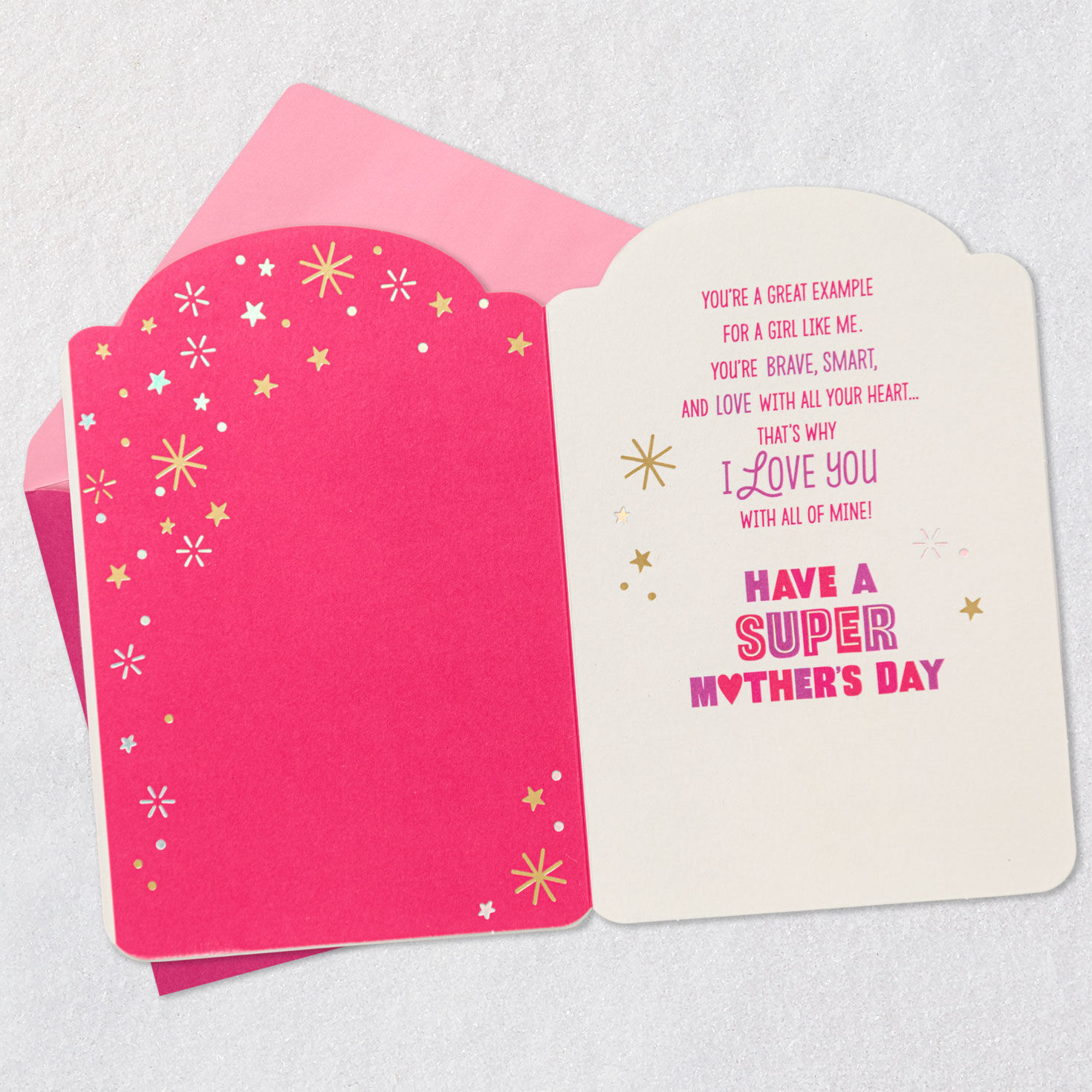 Super Mom Mother's Day Card From Daughter, , large image number 3