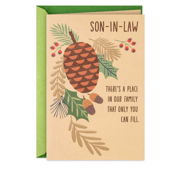 Love Who You Are Christmas Card for Son-in-Law