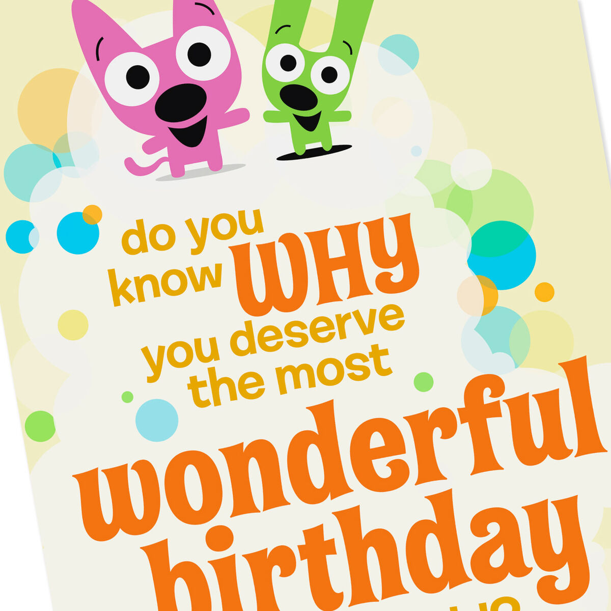 hoops&yoyo™ You are Wonderful Birthday Card With Sound Greeting Cards Hallmark