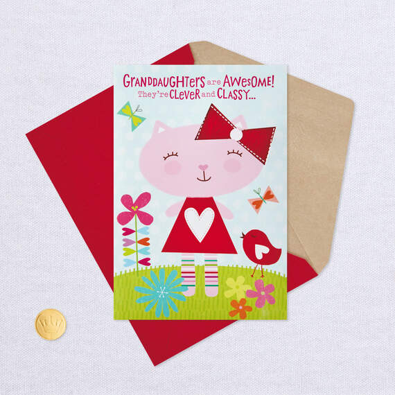 Granddaughters Rule Valentine's Day Card With Hair Barrette, , large image number 6