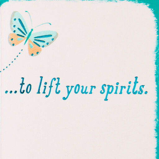 3.25" Mini Note to Lift Your Spirits Thinking of You Card, 