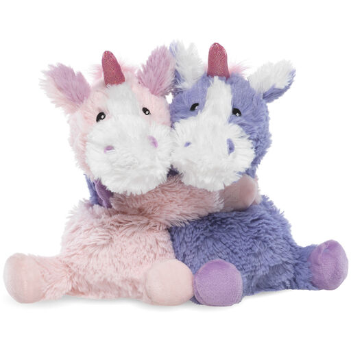 Warmies Hugs Heatable Scented Unicorn Stuffed Animals, 7.5" H, 