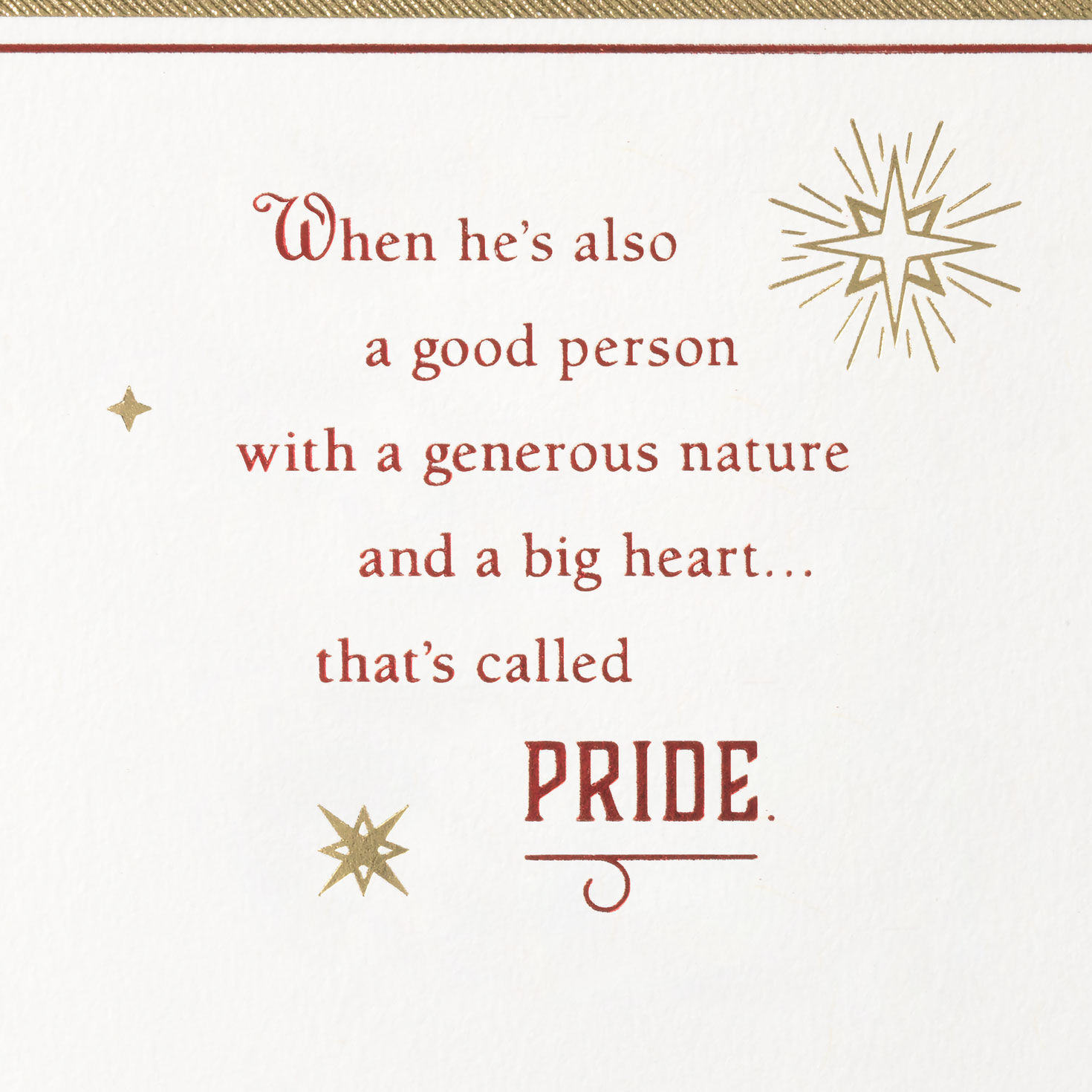 Joy, Pride and Love Christmas Card for Son Sentiment image number 2
