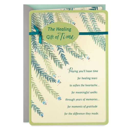The Healing Gift of Time Religious Sympathy Card, 