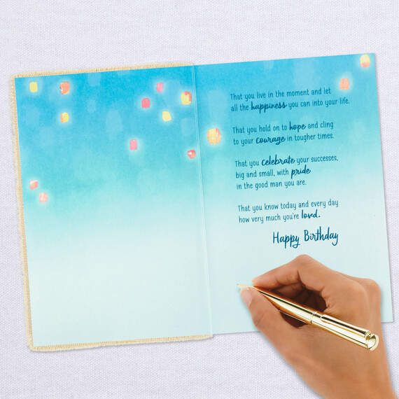 Let All the Happiness In Birthday Card for Son, , large image number 6