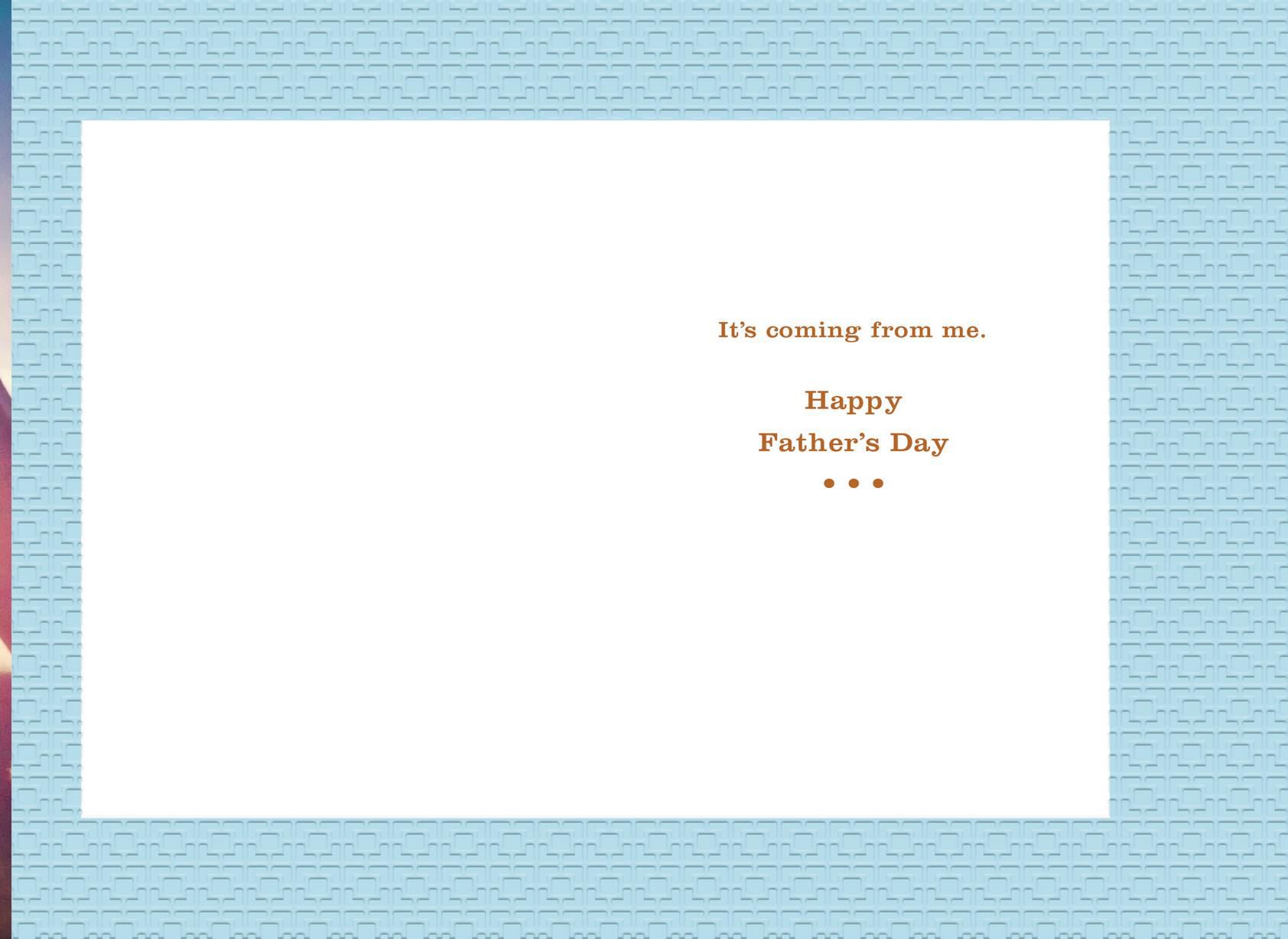 Heart Hands Silhouette Father's Day Card