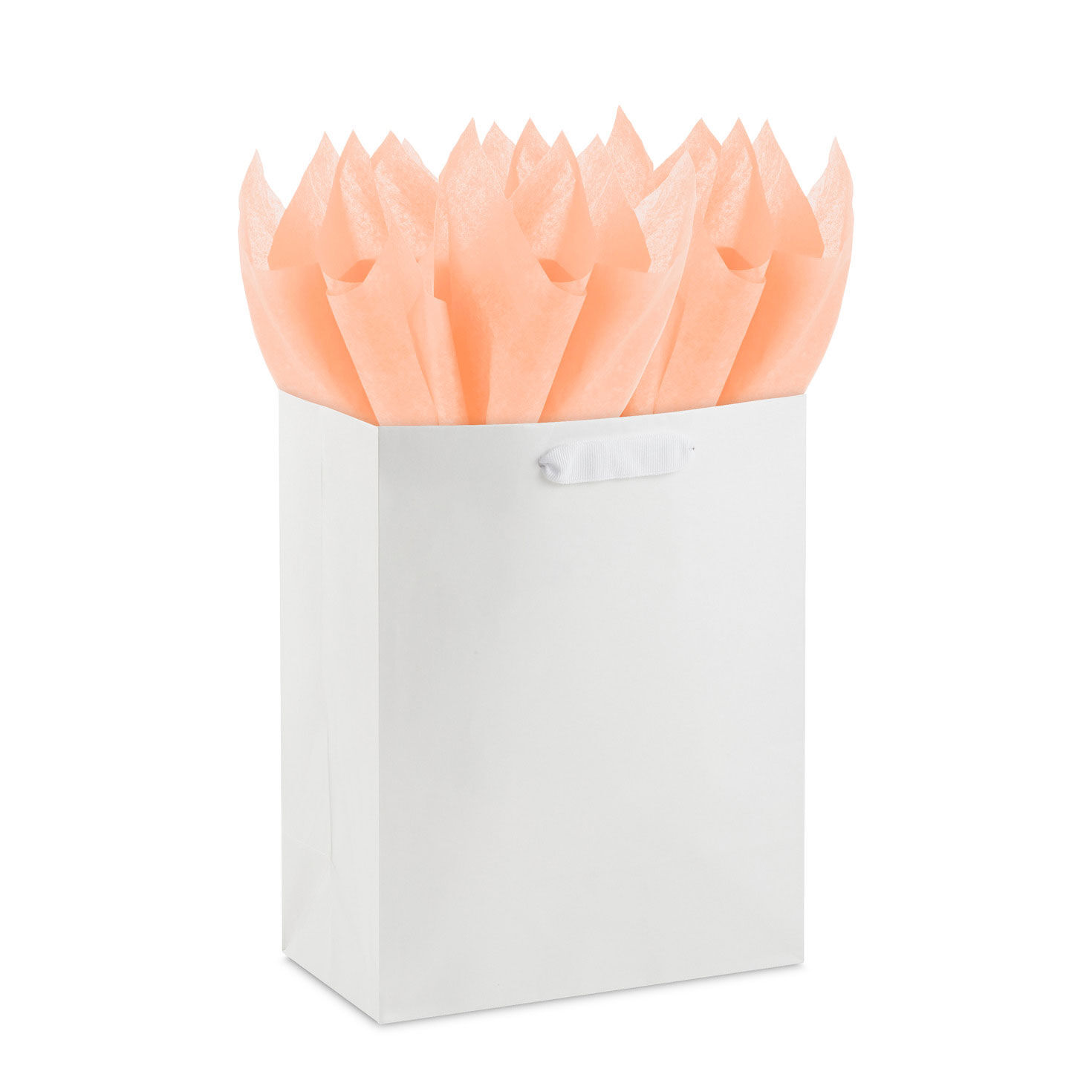 Solid Peach Tissue Paper, 8 sheets, Peach, large image number 4