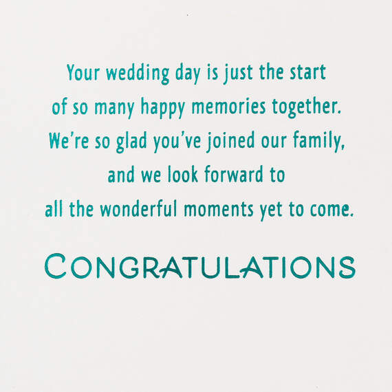 So Happy You've Joined Our Family Wedding Card for Son-in-Law, , large image number 2