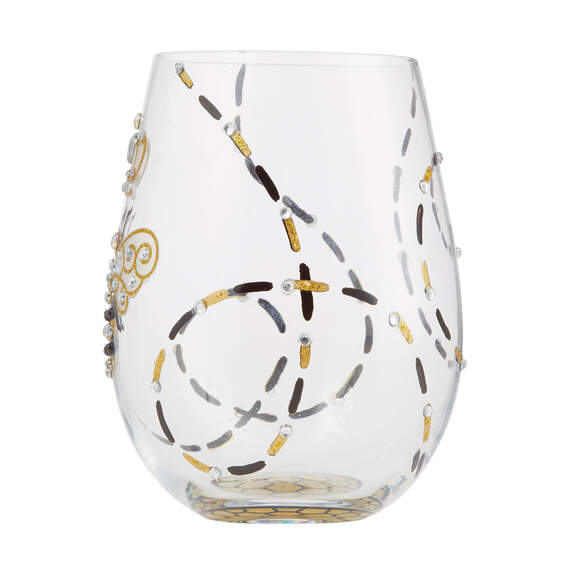 Lolita Queen Bee Handpainted Stemless Wine Glass, 20 oz., , large image number 2