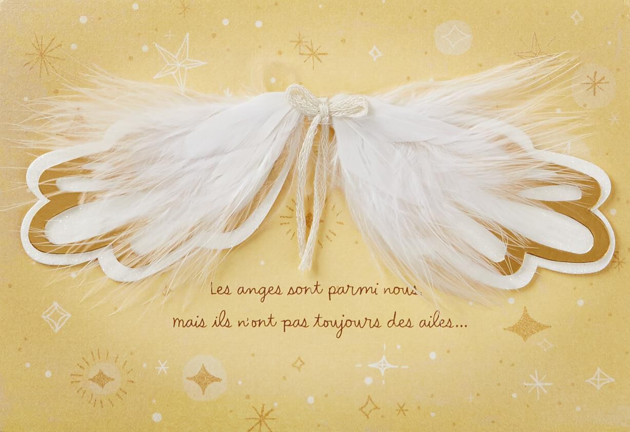 You're an Angel, Mom French-Language Birthday Card