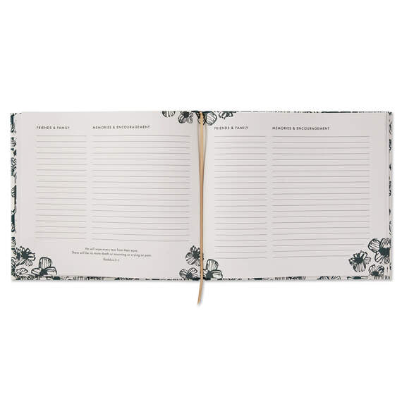 In Loving Memory Floral Funeral Guest Book, , large image number 4