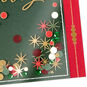 Antique Green and Red Ornaments Christmas Card Card Front Detail image number 5