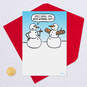Buff Snowman Funny Christmas Card, , large image number 5