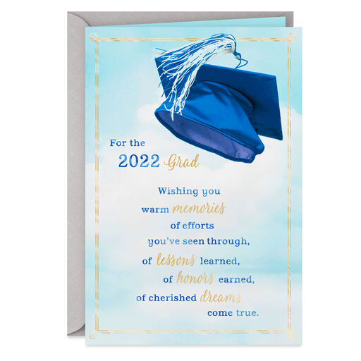 Warm Memories and New Dreams 2022 Graduation Card, 