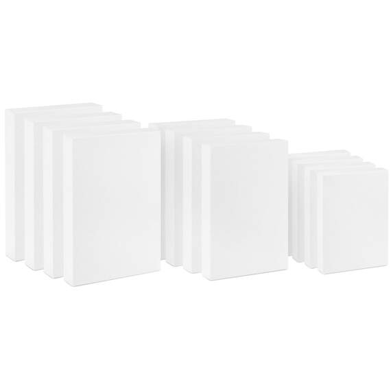 White 12-Pack Small, Medium and Large Gift Boxes Assortment, , large image number 1