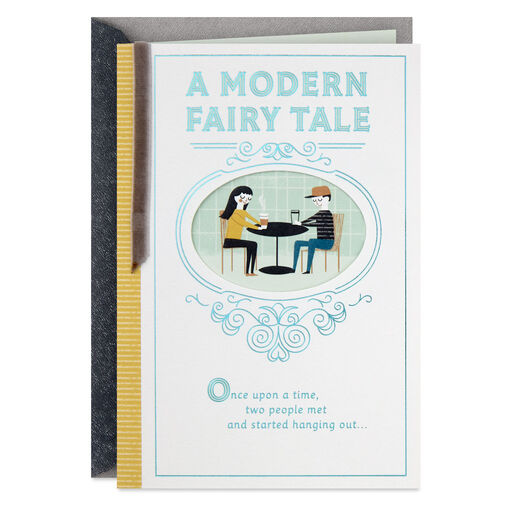 Modern Fairy Tale Anniversary Card for Couple, 
