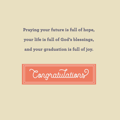 God Has a Plan for You Religious Graduation Card, 