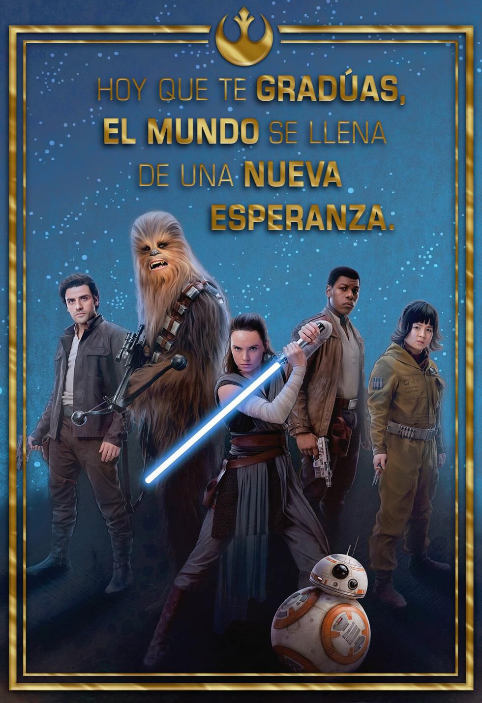 Star Wars™ Resistance Group Spanish-Language Graduation Card