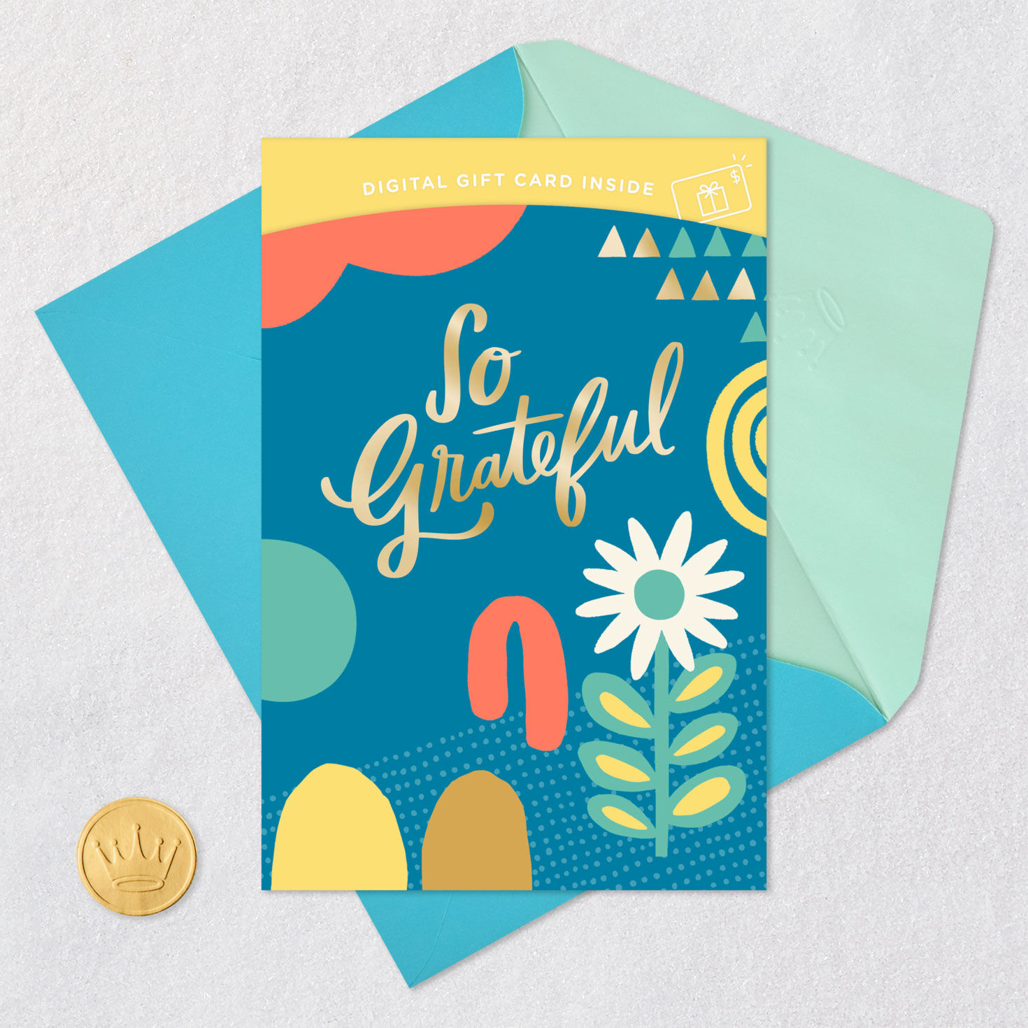 So Grateful for You Gift Card Greeting Thank-You Card for only USD 4.99 | Hallmark