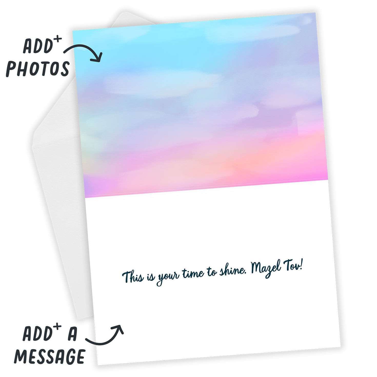 Bat Mitzvah Custom Congratulations Card, , large image number 3