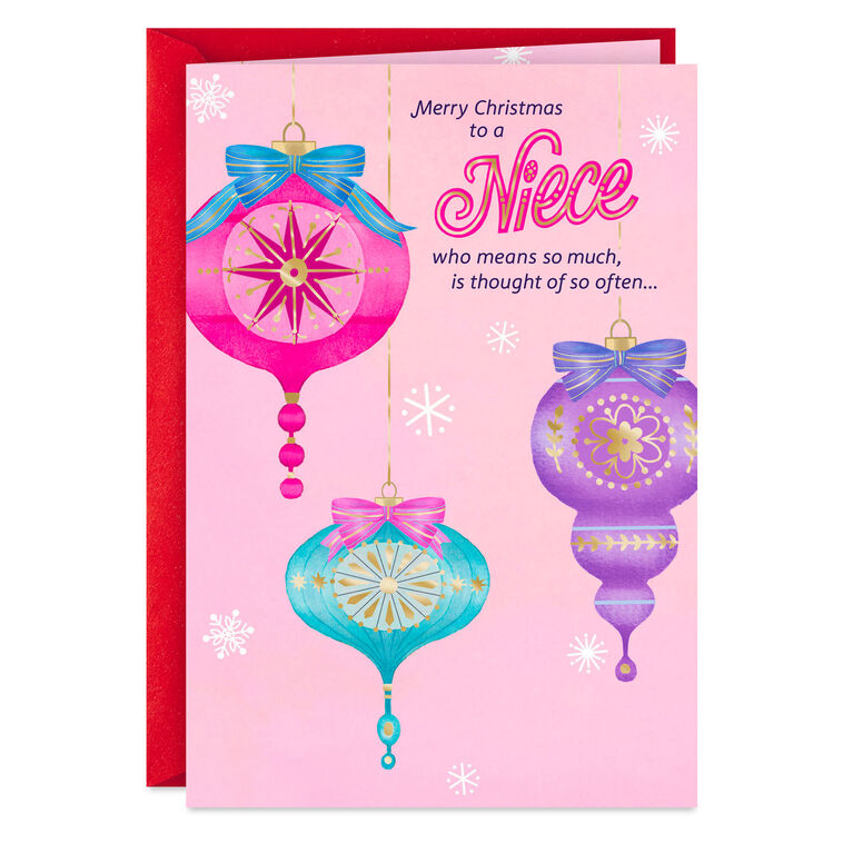 You Mean So Much Christmas Card for Niece