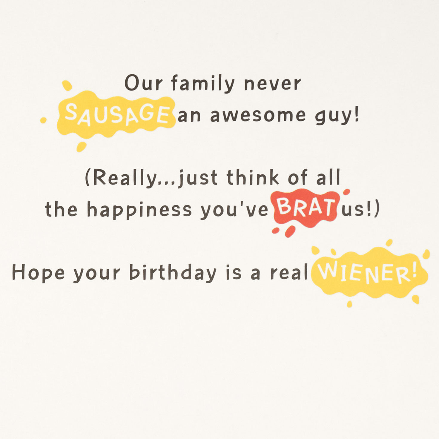 Hot Dog Puns Funny Nephew Birthday Card Sentiment image number 2