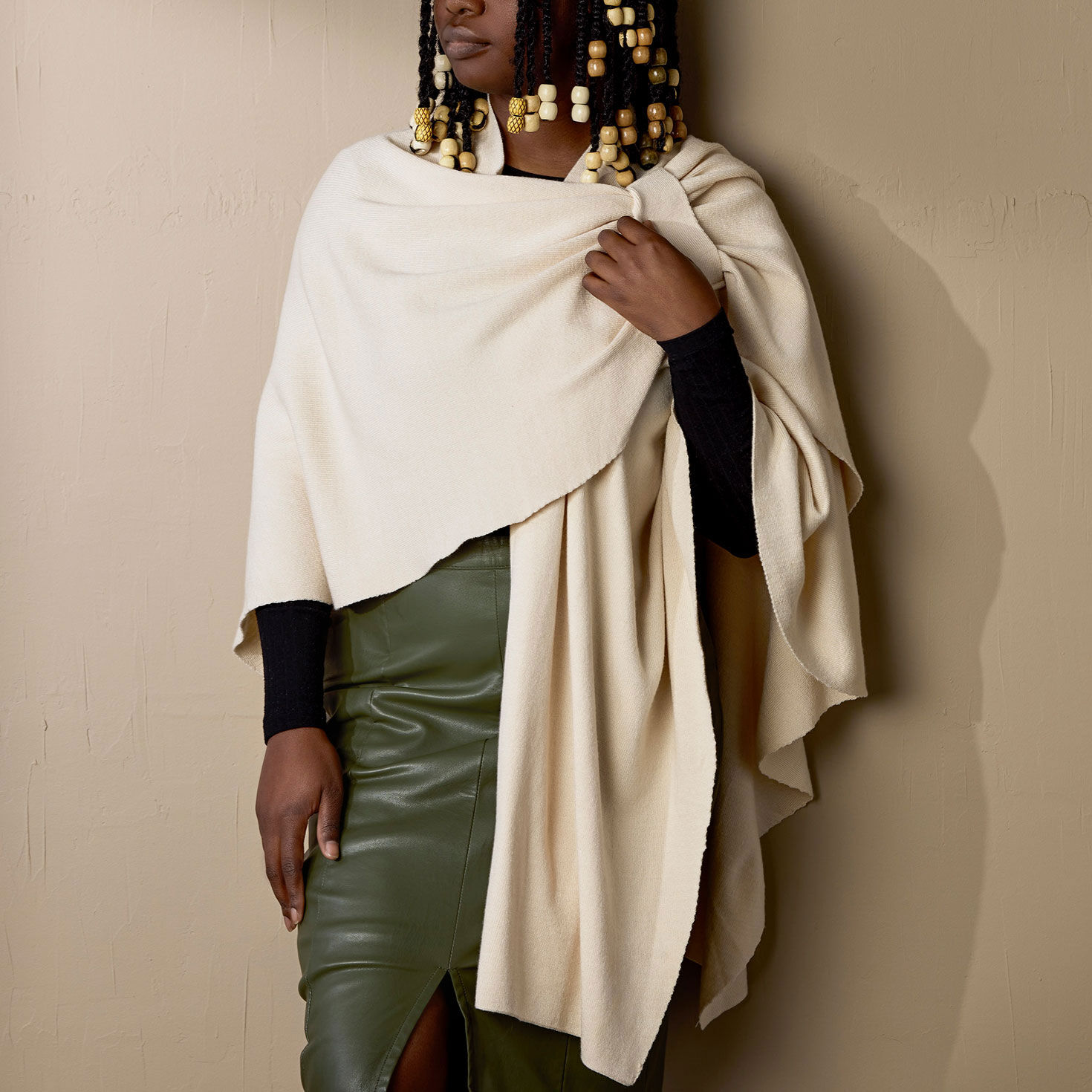 Demdaco Tan Keyhole Travel Wrap - Scarves, Hats & Gloves | Hallmark