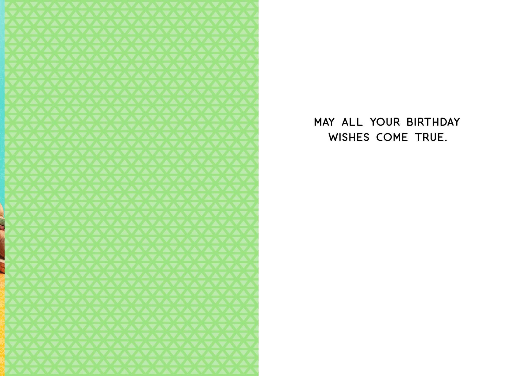 Dog in a Party Hat With Dog Bones Birthday Card