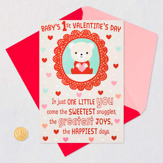 Sweetest Snuggles Baby's First Valentine's Day Card, , large image number 5