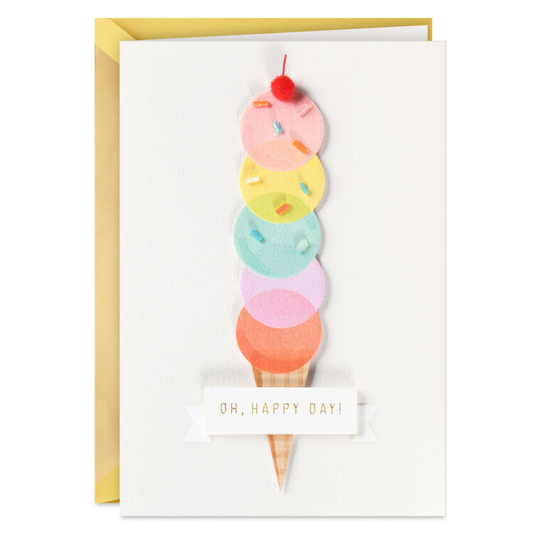 All the Scoops and All the Love Birthday Card