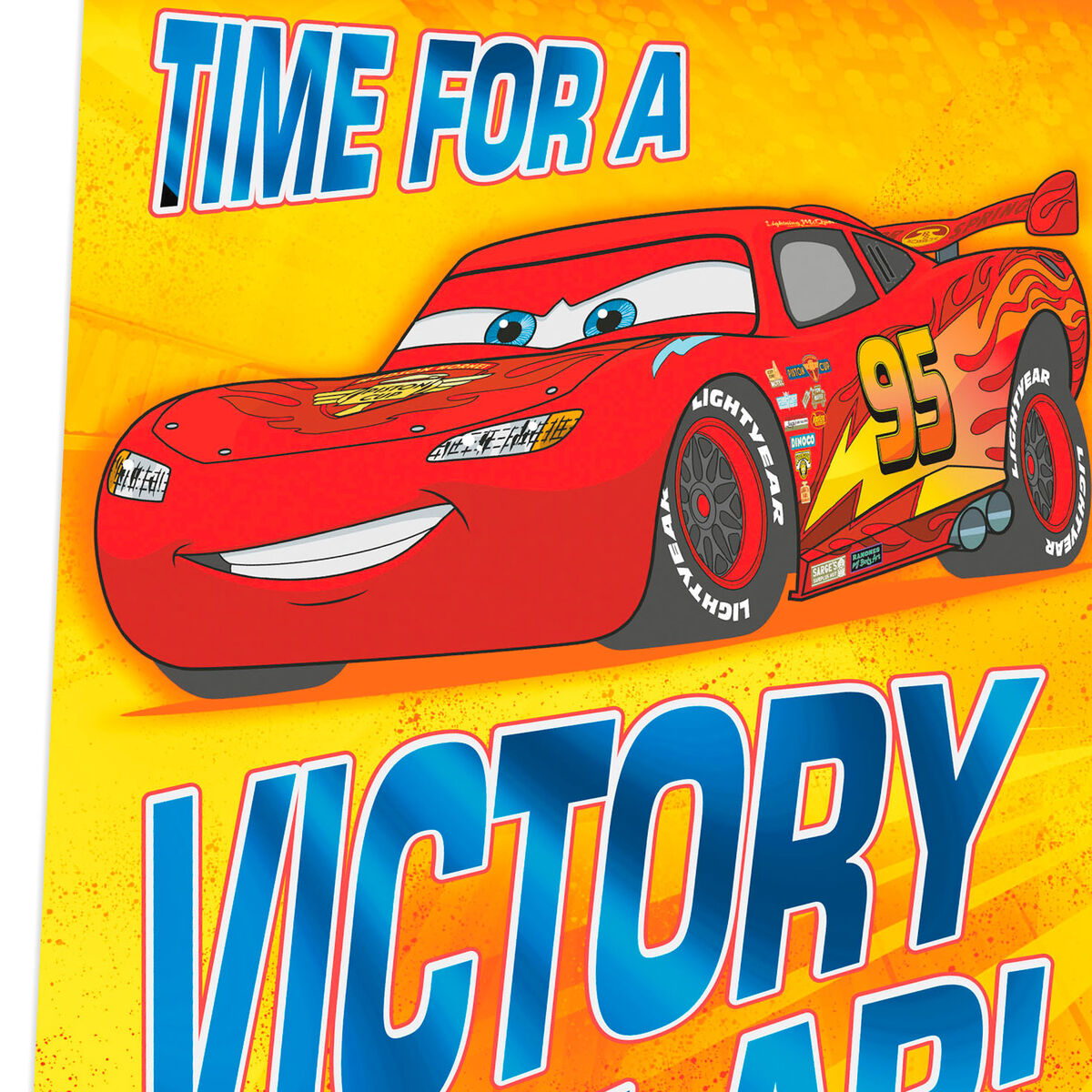Disney/Pixar Cars Lightning McQueen Victory Lap Birthday Card