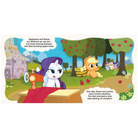 itty bittys® My Little Pony™ Applejack & Rarity Fix the Day Storybook and Stuffed Animals, Set of 2, , large image number 2