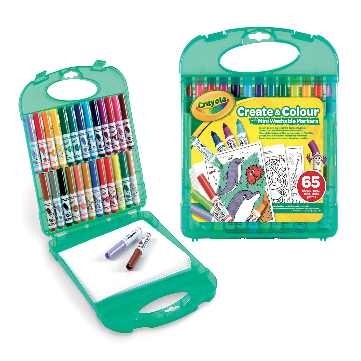 Crayola Pip-Squeak Washable Markers and Paper Set, , large image number 1