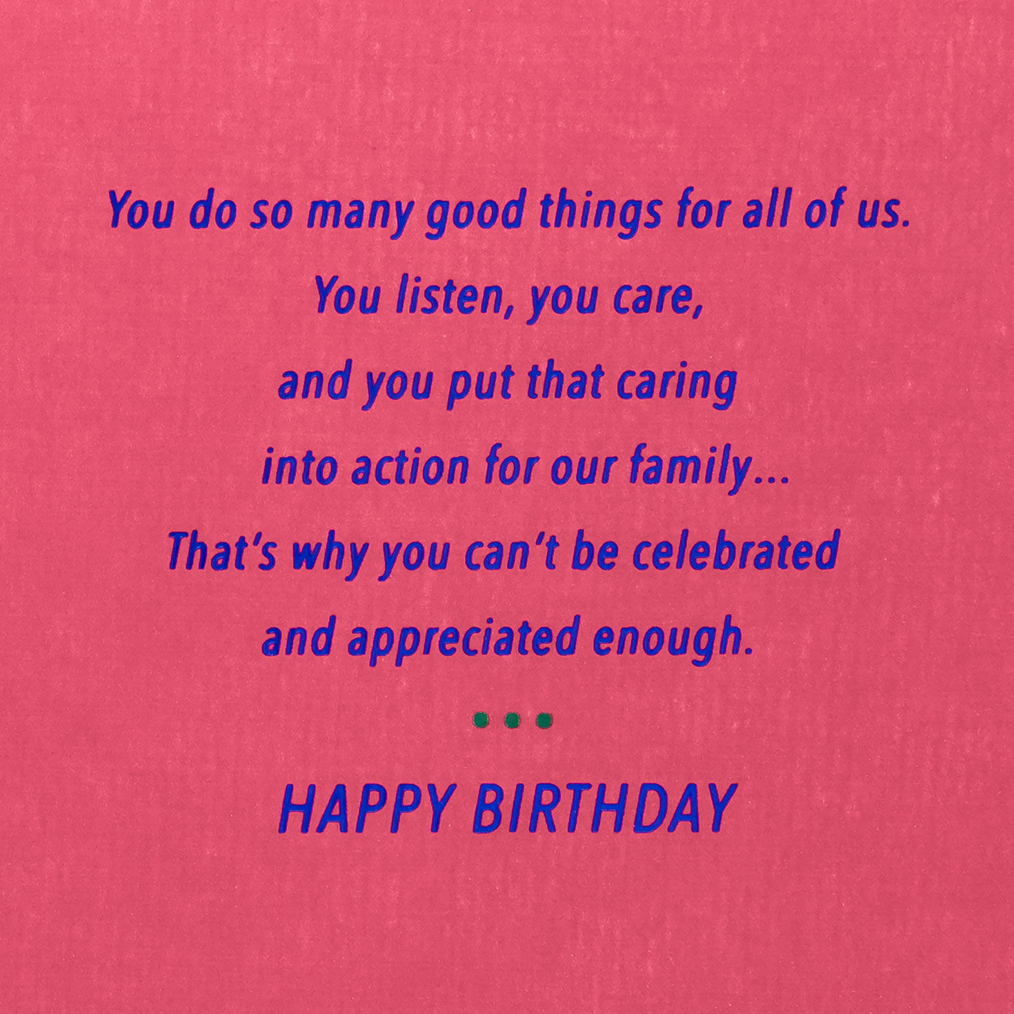 Colorful Leaves Birthday Card for Family Member Sentiment image number 2