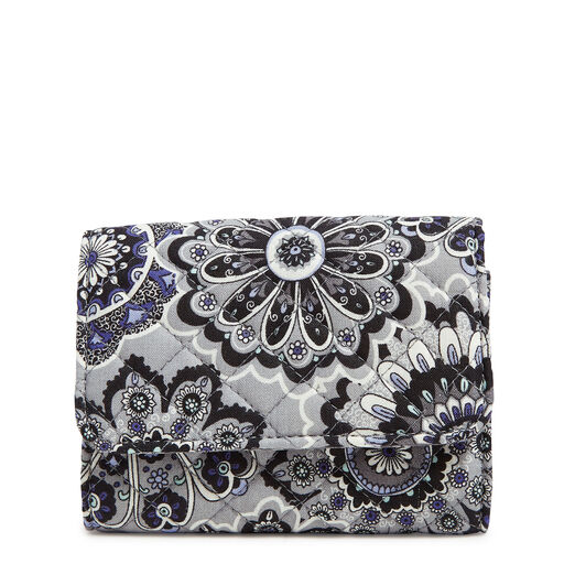 Vera Bradley RFID Riley Compact Wallet in Tranquil Medallion, 