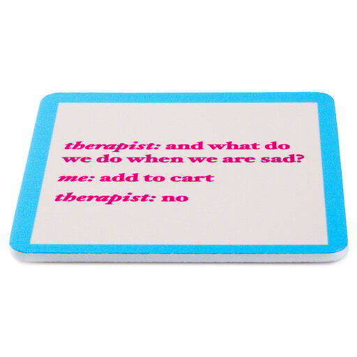 Drinks on Me Add to Cart Funny Coaster, 